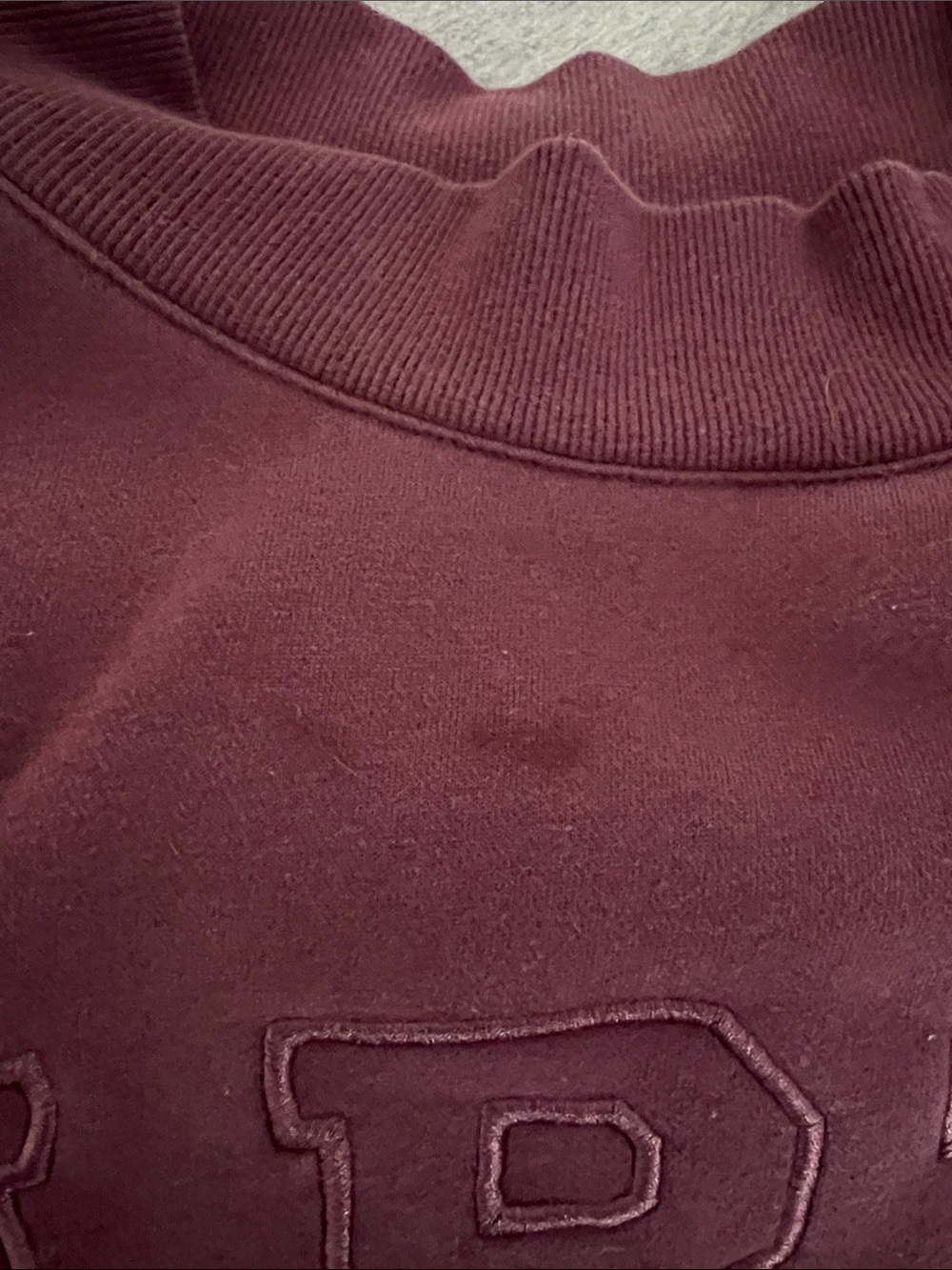 PARKE fleece mockneck eggplant color - Picture 3 of 4